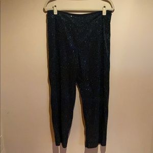 H&M trend cropped sequined pants.